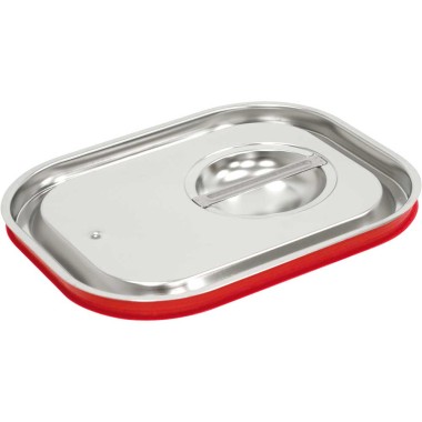 STALGAST - Couvercle en acier avec joint pour conteneurs GN 1/1