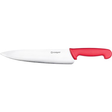 STALGAST - Couteau de cuisine HACCP rouge 250 mm