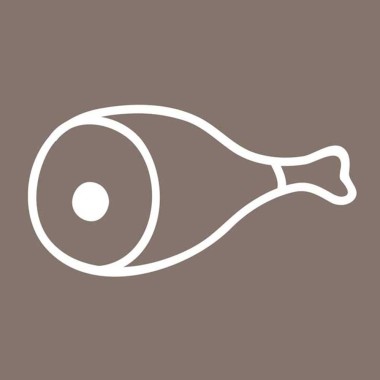 STALGAST - Couteau de cuisine HACCP marron 250 mm