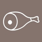 STALGAST - Couteau de cuisine HACCP marron 250 mm