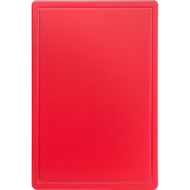 STALGAST - Planche à découper rouge HACCP 600 x 400 x 18 mm