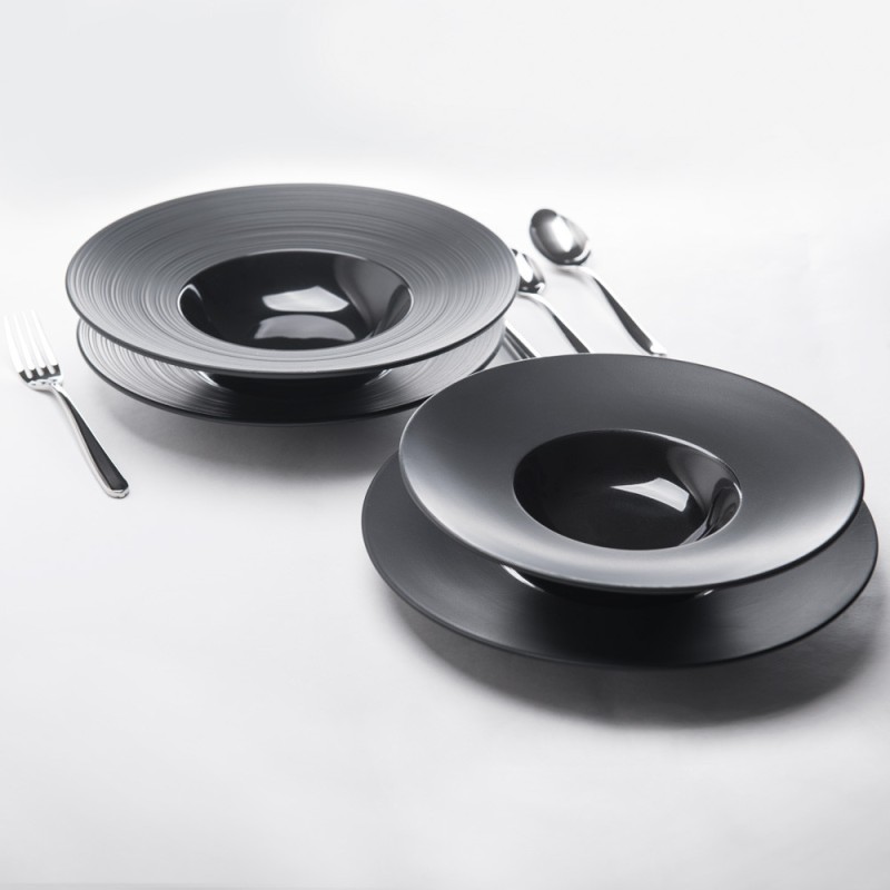 STALGAST - Assiette creuse bord lisse 230 mm - Lot de 4