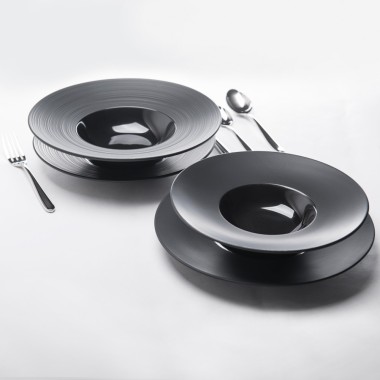 STALGAST - Assiette creuse bord lisse 305 mm - Lot de 3