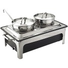 STALGAST - Réchaud électrique avec marmites à soupe 2x4 litres