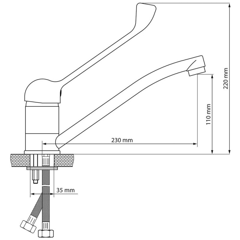 STALGAST - Batterie de lavabo