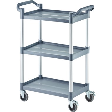 STALGAST - Chariot de serveur en plastique à 3 étagères