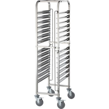 STALGAST - Chariot de transport en acier inoxydable, 14x GN 1/1