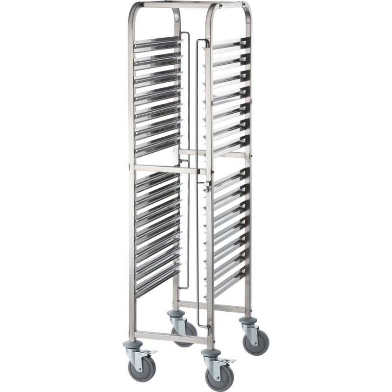STALGAST - Chariot de transport en acier inoxydable, 14x GN 1/1