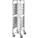 STALGAST - Chariot de transport en acier inoxydable, 14x GN 1/1