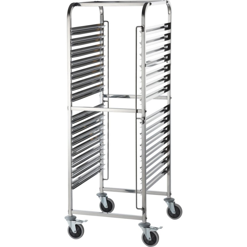 STALGAST - Chariot de transport en acier inoxydable, 14x GN 2/1
