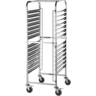 STALGAST - Chariot de transport en acier inoxydable, 14x GN 2/1