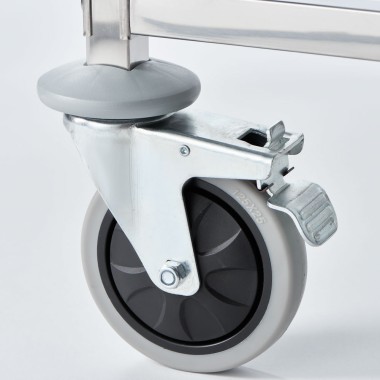 STALGAST - Chariot de transport en acier inoxydable, 14x GN 2/1