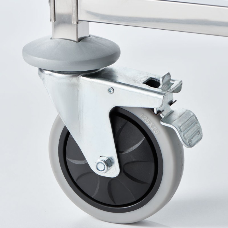 STALGAST - Chariot de transport en acier inoxydable, 14x GN 2/1