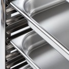 STALGAST - Chariot de transport en acier inoxydable, 14x GN 2/1