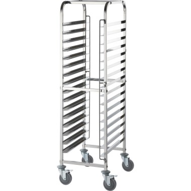 STALGAST - Chariot de transport en acier inoxydable, 16x 400x600 mm