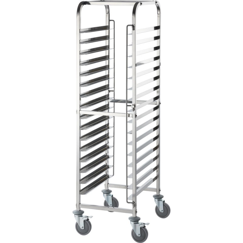 STALGAST - Chariot de transport en acier inoxydable, 16x 400x600 mm
