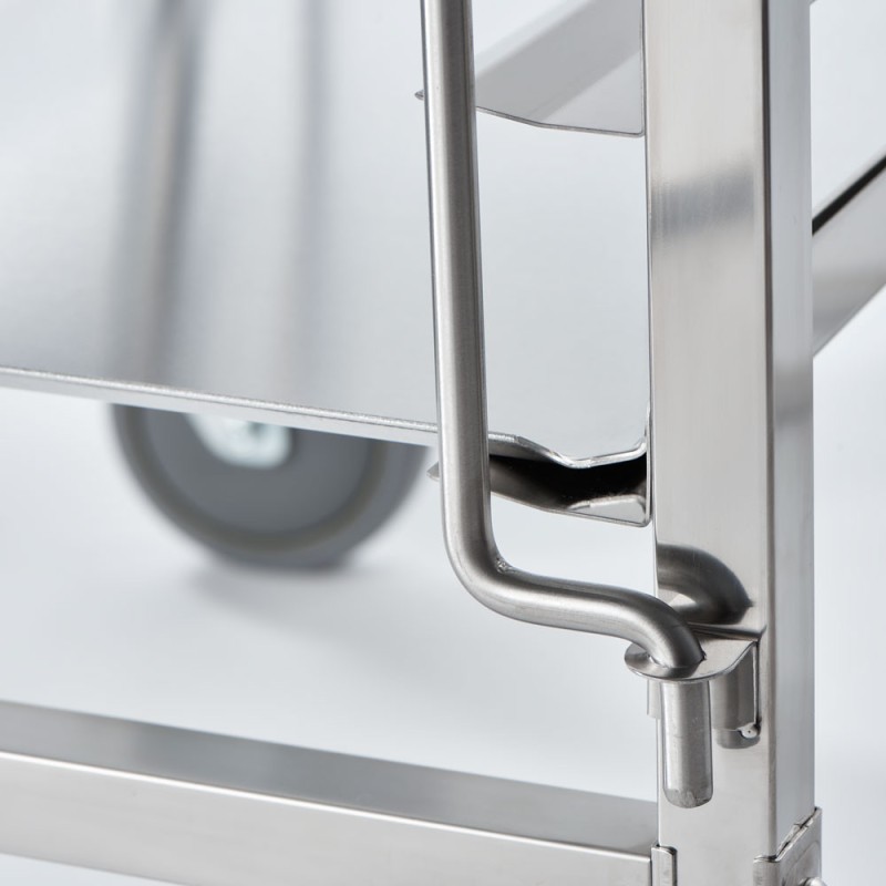 STALGAST - Chariot de transport en acier inoxydable, 16x 400x600 mm
