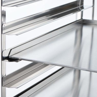 STALGAST - Chariot de transport en acier inoxydable, 16x 400x600 mm