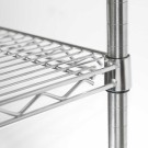 STALGAST - Étagère de stockage chromée à 4 niveaux 610x455x1800mm