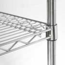 STALGAST - Étagère de rangement chromée à 4 étagères 910x455x1800mm