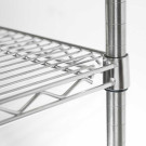 STALGAST - Étagère chromée, 4 étagères, pliable, 1525x455x1800mm