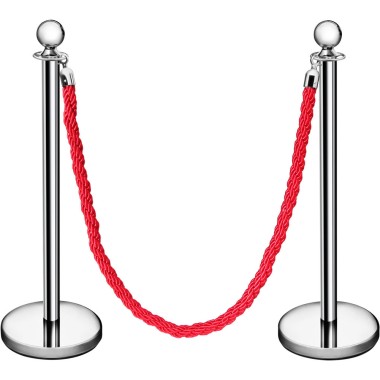 STALGAST - Poteau d'hôtel en acier inoxydable, Diamètre 310 mm, Hauteur 910 mm