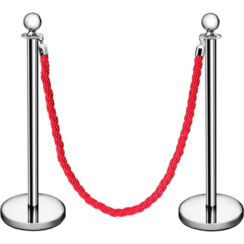 STALGAST - Poteau d'hôtel en acier inoxydable, Diamètre 310 mm, Hauteur 910 mm