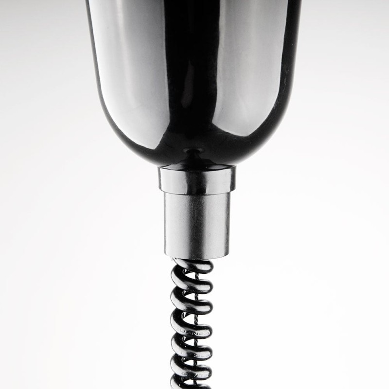 STALGAST - Lampe de chauffage pour aliments suspendue, noire, P 0,25 kW, U 230 V