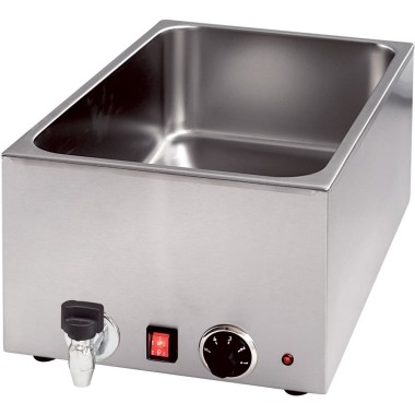STALGAST - Bain-marie à robinet pour conteneurs GN 1/1 et H 150 mm, P 1,2 kW, U 230 V