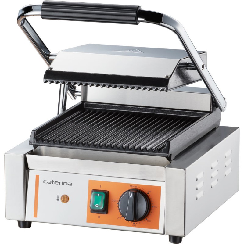 STALGAST - Grill de contact simple, strié, Caterina, 1,8 kW