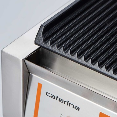 STALGAST - Grill de contact simple, strié, Caterina, 1,8 kW