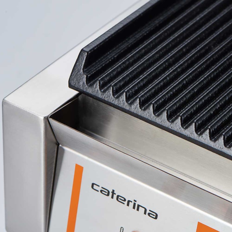 STALGAST - Grill de contact simple, strié, Caterina, 1,8 kW