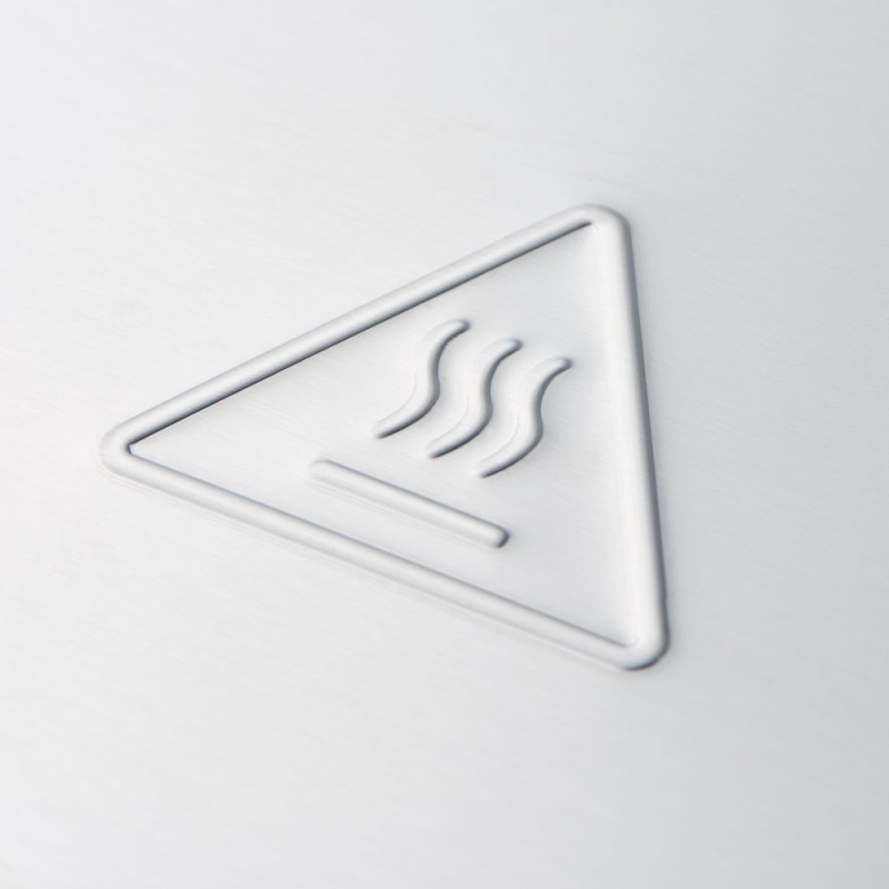 STALGAST - Grill de contact simple, strié, Caterina, 1,8 kW