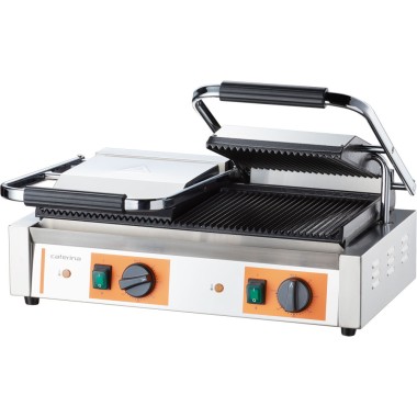 STALGAST - Grill double à contact strié, Puissance 3,6 kW