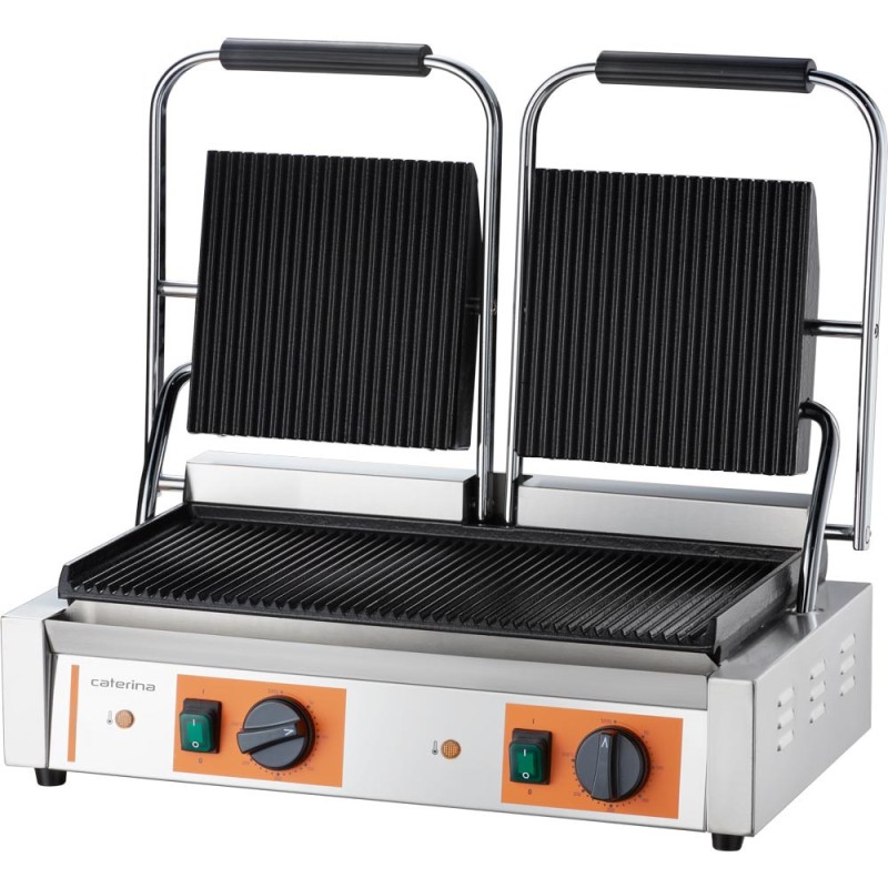 STALGAST - Grill double à contact strié, Puissance 3,6 kW