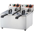 STALGAST - Friteuse électrique à deux compartiments horizontaux, Caterina, V 2x5 l, P 2x3 kW