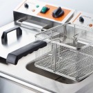 STALGAST - Friteuse électrique avec robinet, double compartiment, Caterina, V 2x8 l, P 2x3 kW