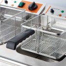 STALGAST - Friteuse électrique avec robinet, double compartiment, Caterina, V 2x8 l, P 2x3 kW