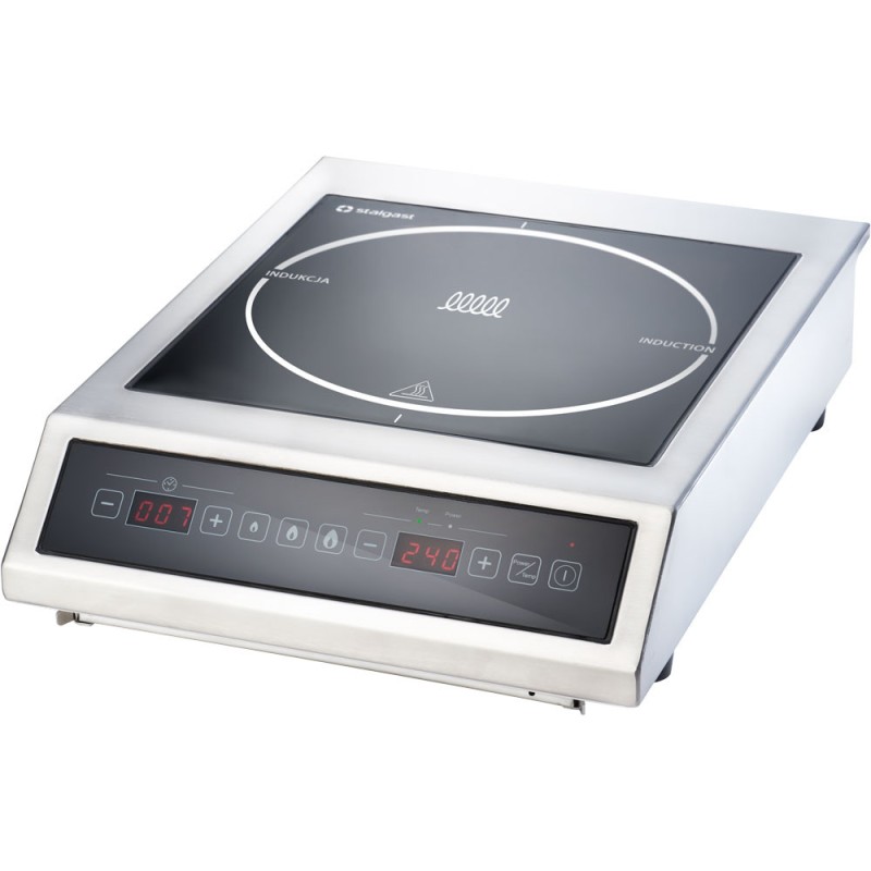 STALGAST - Plaque de cuisson à induction, Puissance 3,5 kW, Tension 230 V