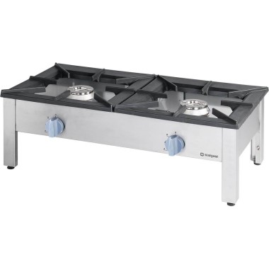 STALGAST - Tabouret à gaz double, 1140x605, 2x9.0 kW, G20/20 mbar