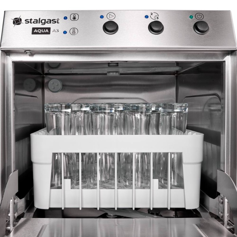 STALGAST - Lave-vaisselle désinfectant pour verre avec distributeur de liquide de nettoyage, P 2,77 kW, U 230 V
