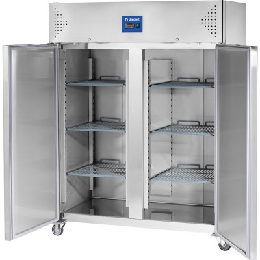 STALGAST - Armoire réfrigérée 2 portes en acier inoxydable, GN 2/1, V 1300 l