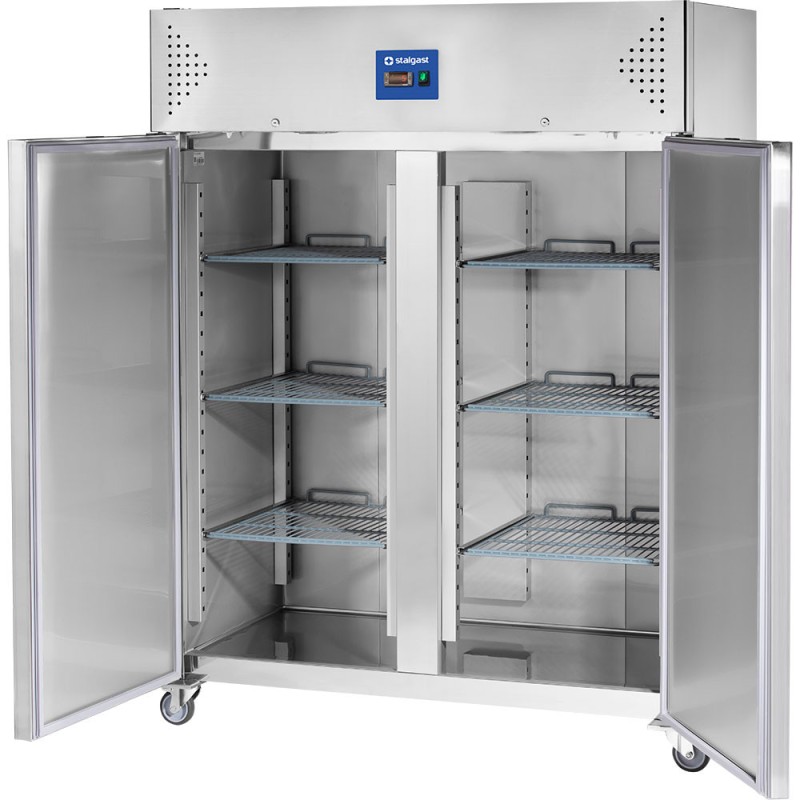 STALGAST - Armoire réfrigérée 2 portes en acier inoxydable, GN 2/1, V 1300 l