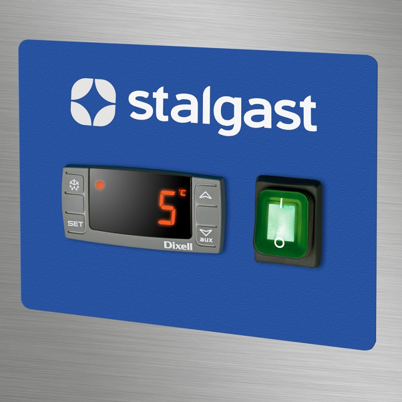 STALGAST - Armoire réfrigérée 2 portes en acier inoxydable, GN 2/1, V 1300 l