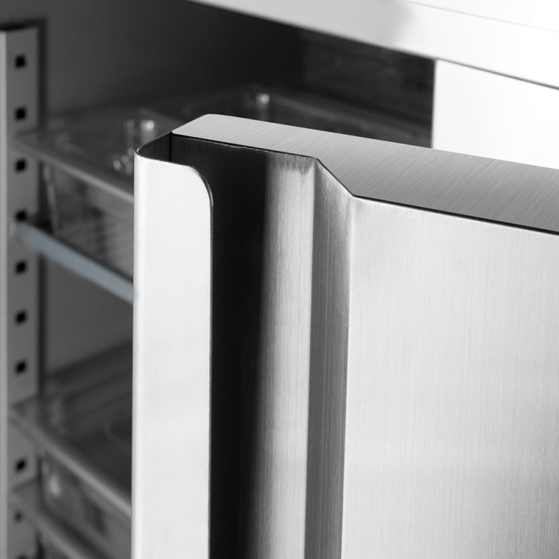 STALGAST - Armoire réfrigérée à deux portes en acier inoxydable, GN 2/1, V 1300 l