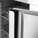 STALGAST - Armoire réfrigérée à deux portes en acier inoxydable, GN 2/1, V 1300 l
