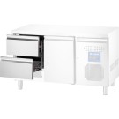 STALGAST - Module 2 tiroirs pour tables réfrigérées GN 1/1 avec groupe frigorifique sur le côté