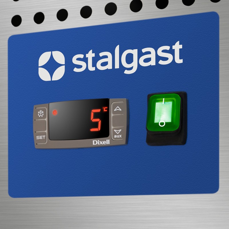 STALGAST - Table réfrigérée à 2 portes, groupe frigorifique sur le côté droit, V 282 l