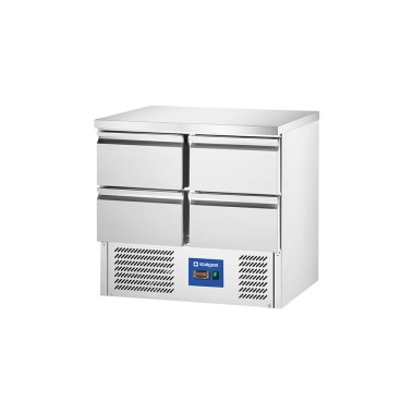 STALGAST - Table réfrigérée avec tiroirs, groupe frigorifique en bas, V 220 L