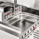STALGAST - Table réfrigérée avec tiroirs, groupe frigorifique en bas, V 220 L